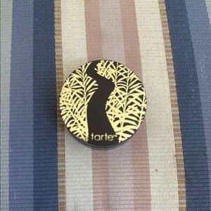 Tarte Compact with Black and Gold Leaf Design